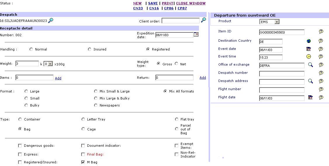 CN35 Standard bar Code